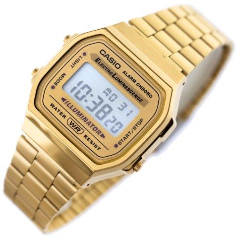 Casio ZEGAREK UNISEX CASIO A168WG-9W (zd088b) - KLASYKA + BOX