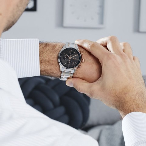 Hugo Boss ZEGAREK MĘSKI HUGO BOSS 1513473 - GRAND PRIX (zh022b) + BOX