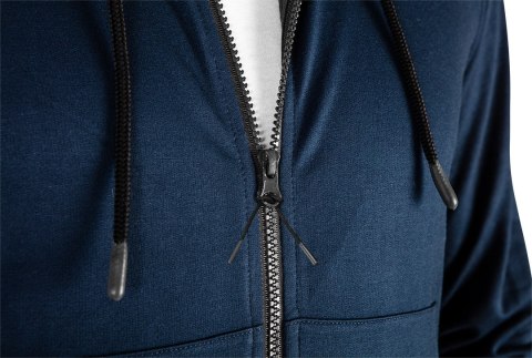 Bluza rozpinana z kapturem COMFORT, granatowa, rozmiar L