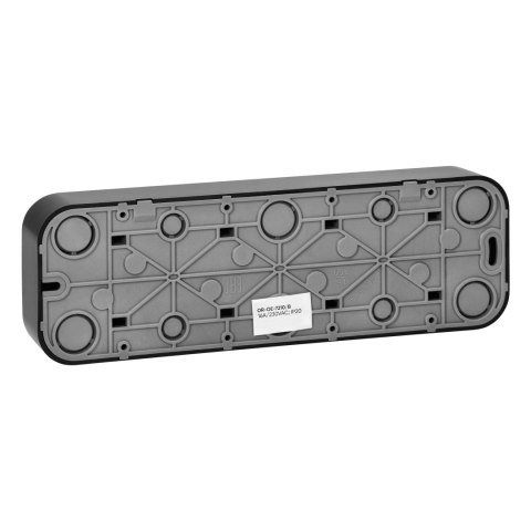 Gniazdo poczwórne ToDo 2P+Z IP20, 16A, 230V AC, czarny