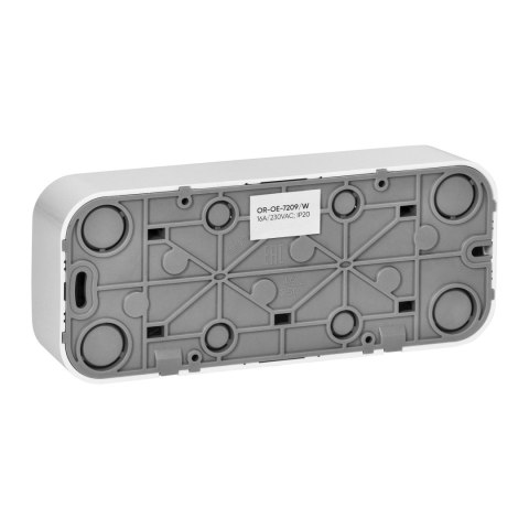 Gniazdo potrójne ToDo 2P+Z IP20, 16A, 230V AC, biały