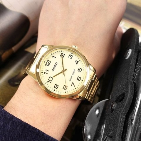 Casio ZEGAREK MĘSKI CASIO MTP-V001G-9B + BOX