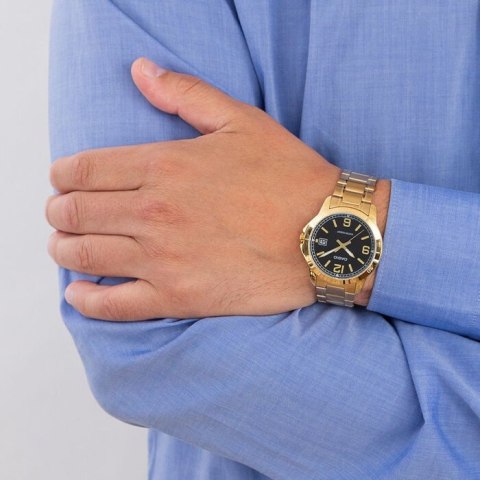 Casio ZEGAREK MĘSKI CASIO MTP-V004G-1B (zd047h) + BOX