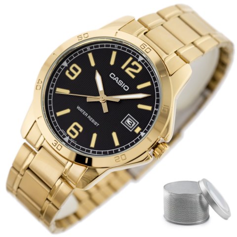 Casio ZEGAREK MĘSKI CASIO MTP-V004G-1B (zd047h) + BOX