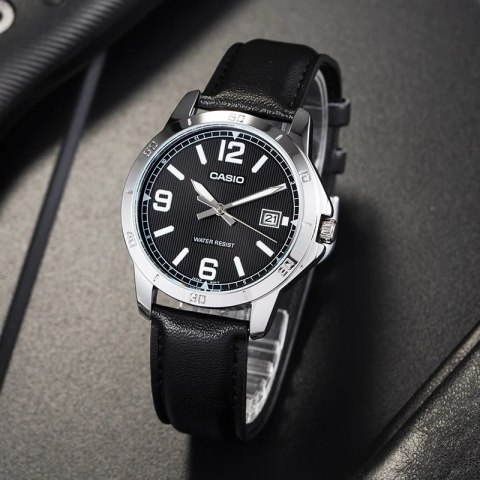 Casio ZEGAREK MĘSKI CASIO MTP-V004L-1B + BOX (zd046g)
