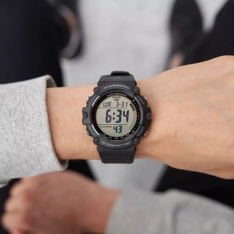 Casio ZEGAREK MĘSKI CASIO SPORT ILLUMINATOR AE-1500WH-1A + BOX