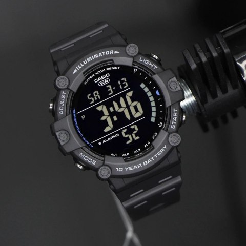 Casio ZEGAREK MĘSKI CASIO SPORT ILLUMINATOR AE-1500WH-8B + BOX