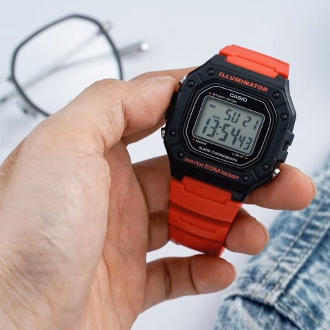 Casio ZEGAREK MĘSKI CASIO W-218H-4B + BOX