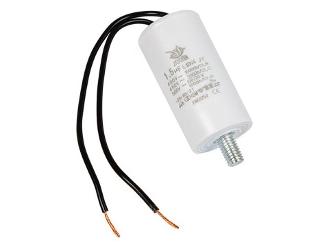 83-110# Kondensator silnikowy 1,5uf/450vac z przewodami