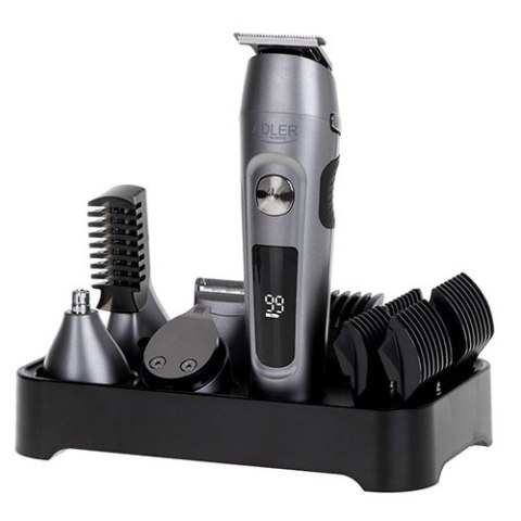 AD 2944 Trymer - zestaw do pielęgnacji 6 w 1 z wyś. lcd i bazą ładującą