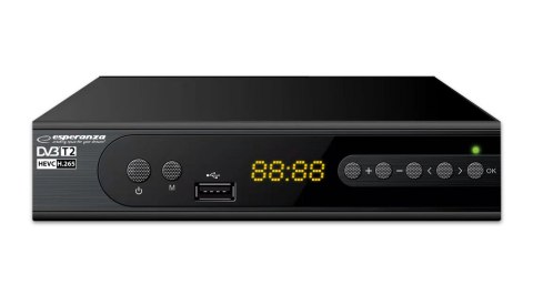 EV106P Esperanza tuner/dekoder cyfrowy dvb-t2 h.265/hevc ev106p