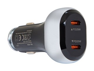 75-776# Ładowarka samochodowa `g50a 2x usb-c 50w