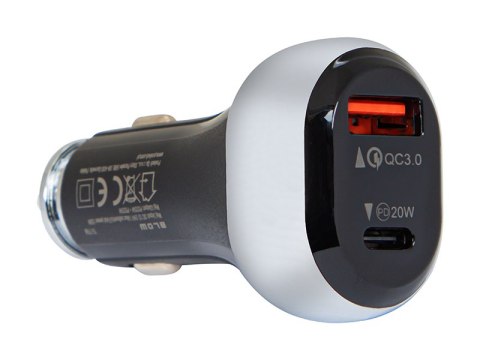 75-777# Ładowarka samochodowa `g38a 2x.usb-a+usb-c 38w