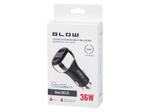 75-790# Ładowarka samochodowa `g36c 2x usb-a 36w