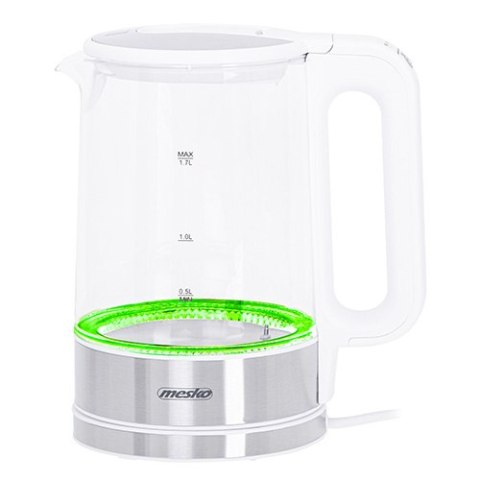 MS 1301 white Czajnik szklany 1,7 l z regulacją temp.