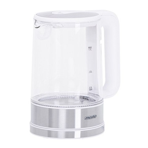 MS 1301 white Czajnik szklany 1,7 l z regulacją temp.