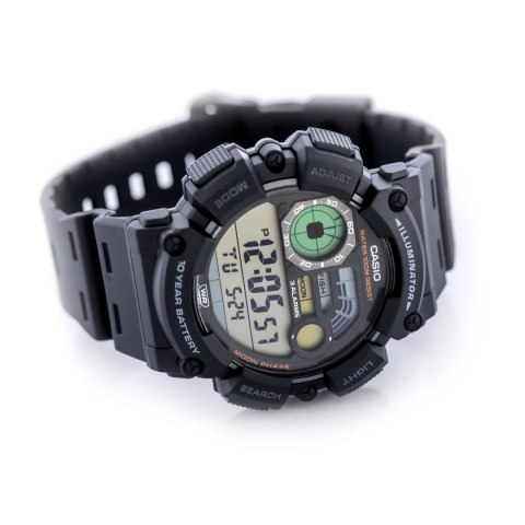 Casio ZEGAREK MĘSKI CASIO Digital Moonphase WS-1500H-1A + BOX