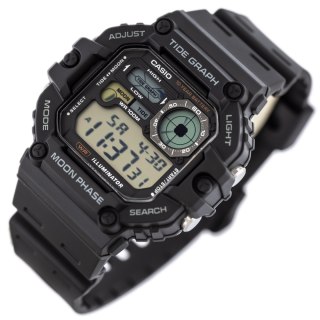 Casio ZEGAREK MĘSKI CASIO Digital Moonphase WS-1700H-1AV + BOX