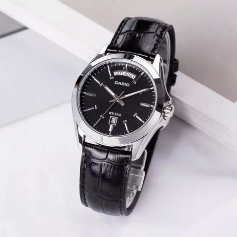 Casio ZEGAREK MĘSKI CASIO MTP-1370L-1A (zd116b) + BOX