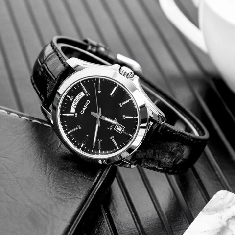 Casio ZEGAREK MĘSKI CASIO MTP-1370L-1A (zd116b) + BOX