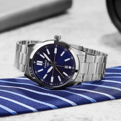 Casio ZEGAREK MĘSKI CASIO MTP-VD02D-2E (zd217a) + BOX