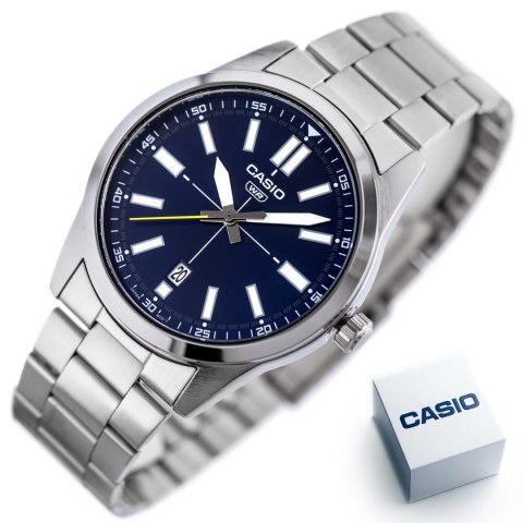 Casio ZEGAREK MĘSKI CASIO MTP-VD02D-2E (zd217a) + BOX