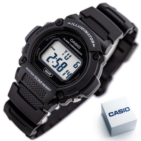 Casio ZEGAREK MĘSKI CASIO W-219H-1A + BOX