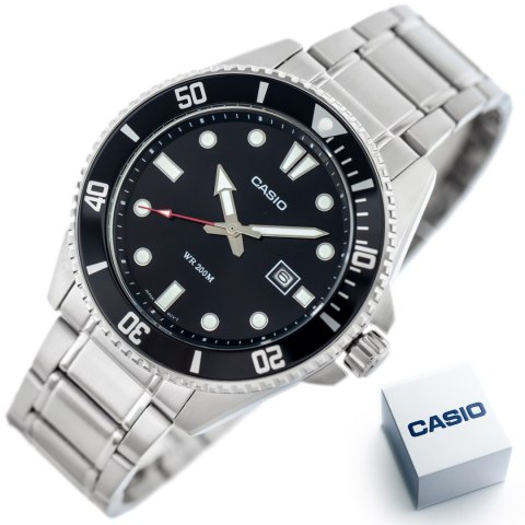 Casio Zegarek Męski Casio MDV-107D-1A1 WR200 + BOX