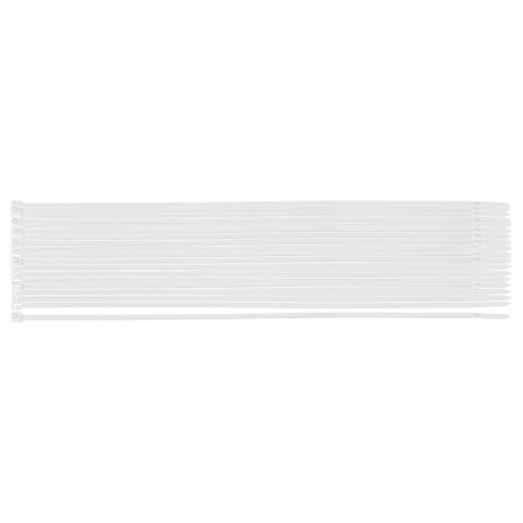 Opaski zaciskowe EXTREME 3.6 x 300 mm, białe, 100 szt.