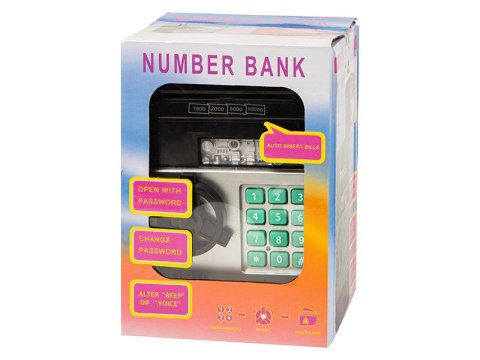 44-706# Sejf kasetka na zamek elektroniczny sb-06 czarny"