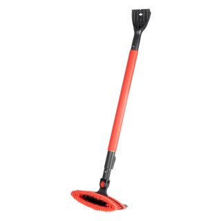 Szczotka zmiotka skrobaczka do szyb śniegu lodu teleskopowa ze ściągaczką wody 98-134 cm amio-04147