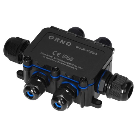 Puszka n/t HD IP68, 0,75-4,0mm? ,2 dławnice M20, 4 dławnice M16