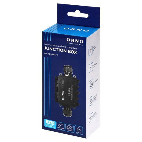Puszka n/t HD IP68, 0,75-4,0mm?, 2 dławnice M20