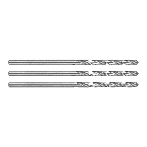 Wiertła do metalu HSS, DIN 338, 1.5 mm, 3 szt.