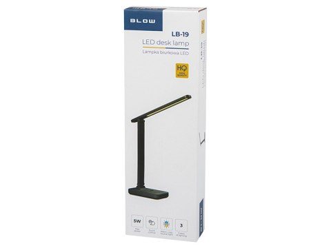 44-163# Lampka biurkowa led lb-19 czarna`