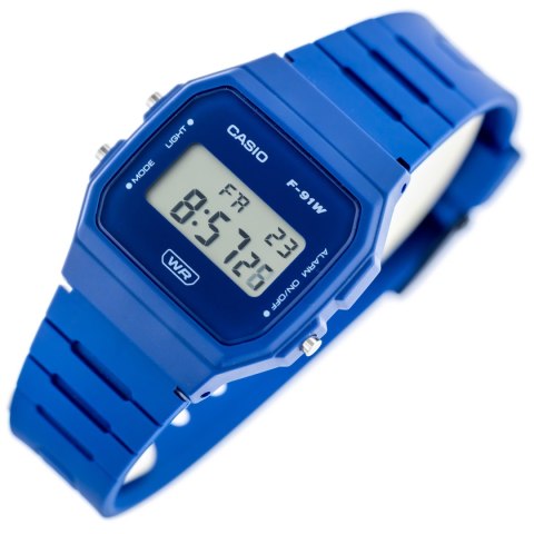 Casio ZEGAREK MĘSKI CASIO F-91WB-2A1DF + BOX