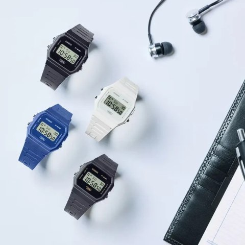 Casio ZEGAREK MĘSKI CASIO F-91WB-2A1DF + BOX