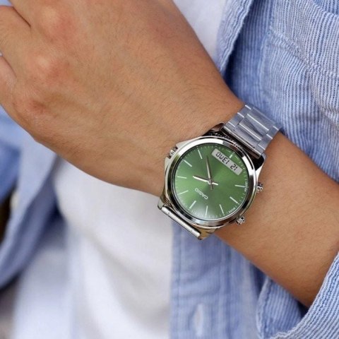 Casio ZEGAREK MĘSKI CASIO MTP-VC01D-3E+ BOX (zd239b)