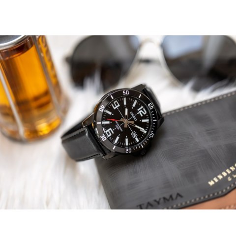Casio ZEGAREK MĘSKI CASIO MTP-VD01BL-1B (zd169d) + BOX