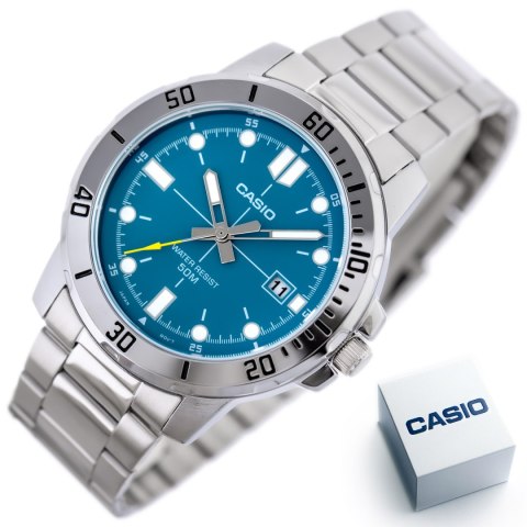 Casio ZEGAREK MĘSKI CASIO MTP-VD01D-3E2 (zd185h) + BOX