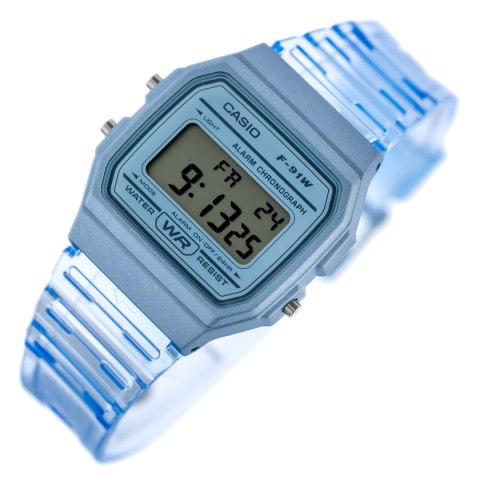 Casio Zegarek Unisex Casio Retro Vintage F-91WS-2 (zd648b) + BOX