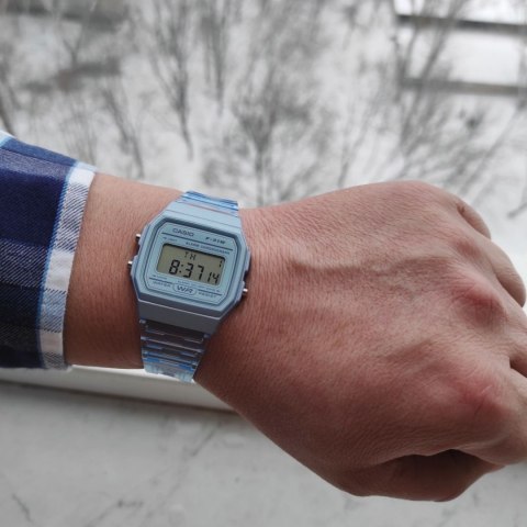 Casio Zegarek Unisex Casio Retro Vintage F-91WS-2 (zd648b) + BOX