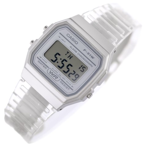 Casio Zegarek Unisex Casio Retro Vintage F-91WS-7 (zd648c) + BOX