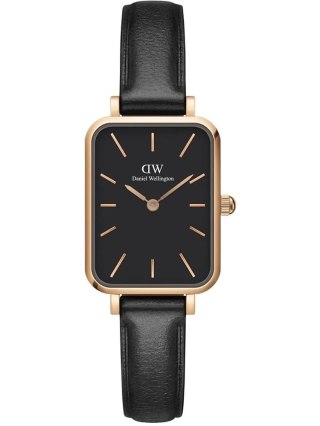Daniel Wellington ZEGAREK DAMSKI DANIEL WELLINGTON DW00100435 - Quadro Pressed Sheffield Rose Gold 20mm + BOX