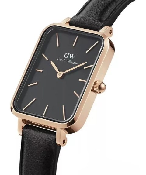 Daniel Wellington ZEGAREK DAMSKI DANIEL WELLINGTON DW00100435 - Quadro Pressed Sheffield Rose Gold 20mm + BOX