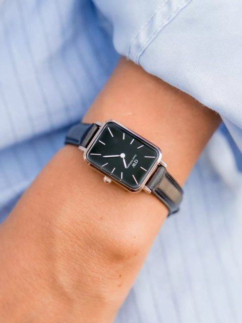 Daniel Wellington ZEGAREK DAMSKI DANIEL WELLINGTON DW00100435 - Quadro Pressed Sheffield Rose Gold 20mm + BOX
