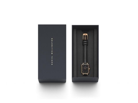 Daniel Wellington ZEGAREK DAMSKI DANIEL WELLINGTON DW00100435 - Quadro Pressed Sheffield Rose Gold 20mm + BOX