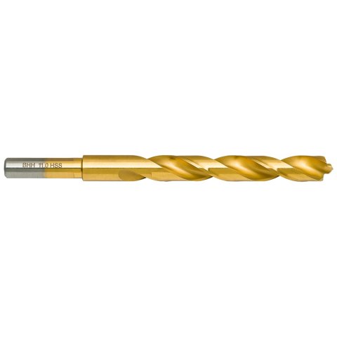 Wiertło do metalu Baildon DIN 338 RN 11 mm, HSS TiN (S), 142-94 mm (chwyt 3-płaszczyznowy)