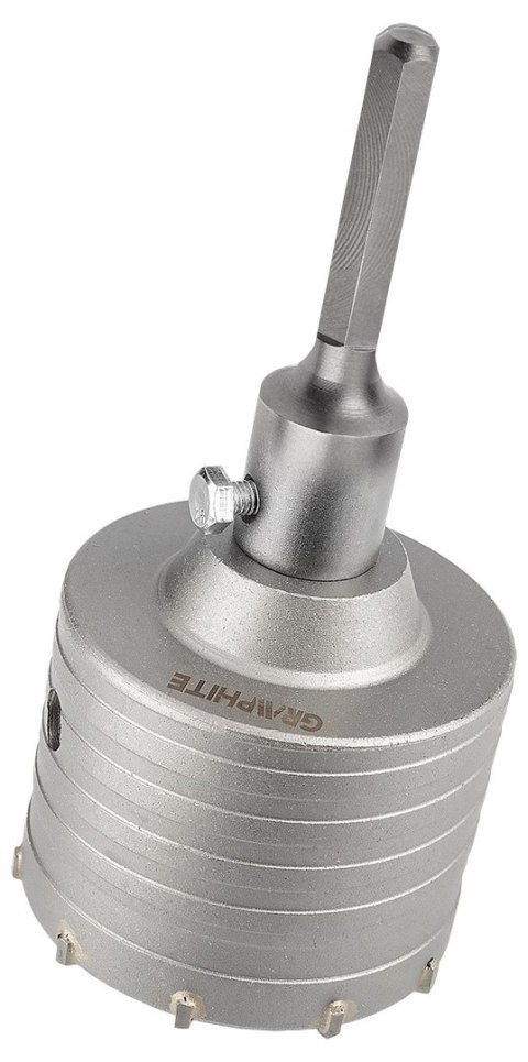 Otwornica widiowa 85 mm z adapterem HEX oraz wiertłem pilotującym