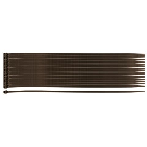 Opaski zaciskowe ogrodowe 2.5 x 200 mm, 50 szt., brązowe